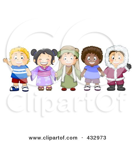 Multicultural Children Clip Art Free