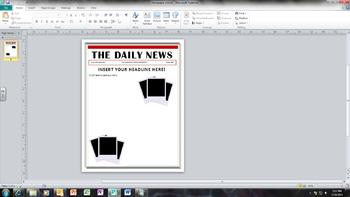 Newspaper Article Format Worksheets