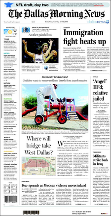 Newspaper Front Page Examples