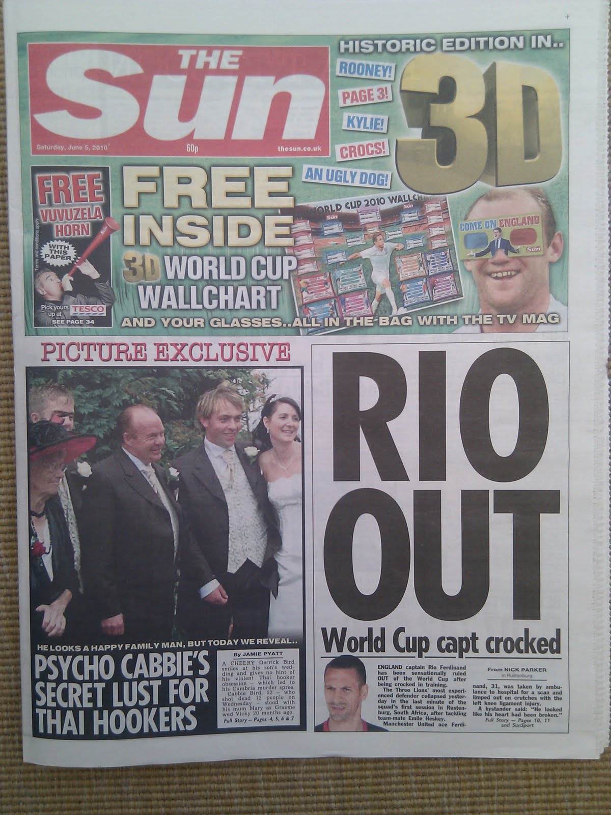 Newspaper Front Pages The Sun