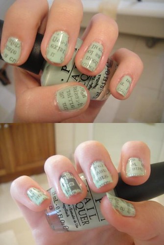 Newspaper Nails Diy