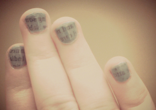 Newspaper Nails Tumblr