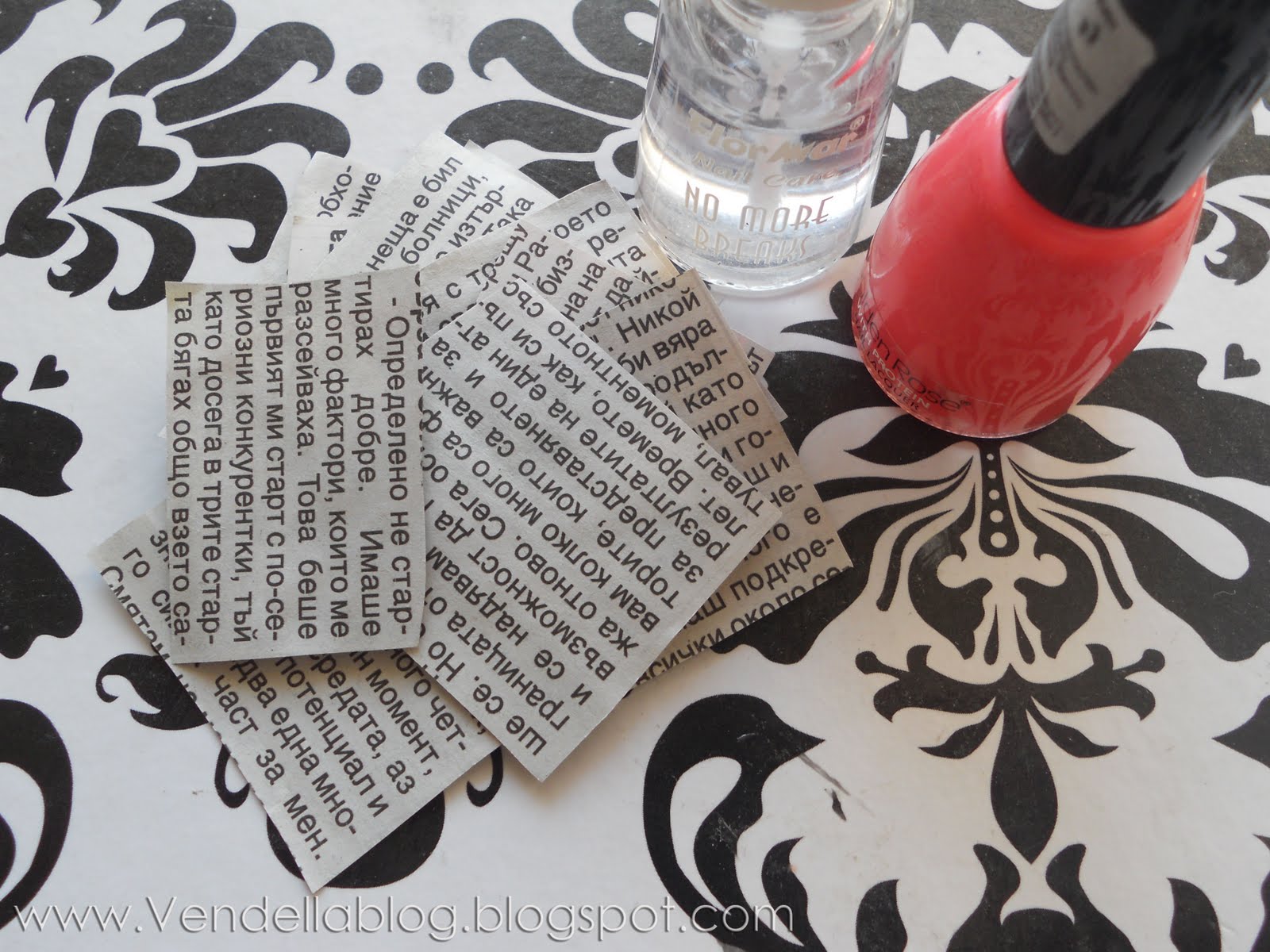 Newspaper Nails Without Alcohol