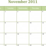 November 2011 Calendar Printable Pdf