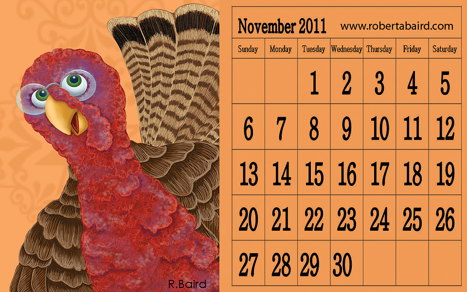 November 2011 Calendar With Holidays