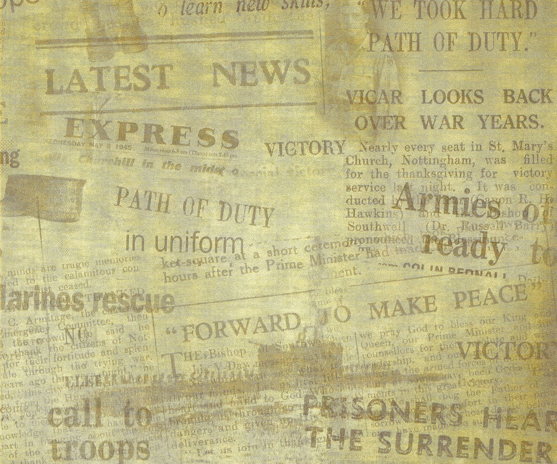 Old Newspaper Background For Word