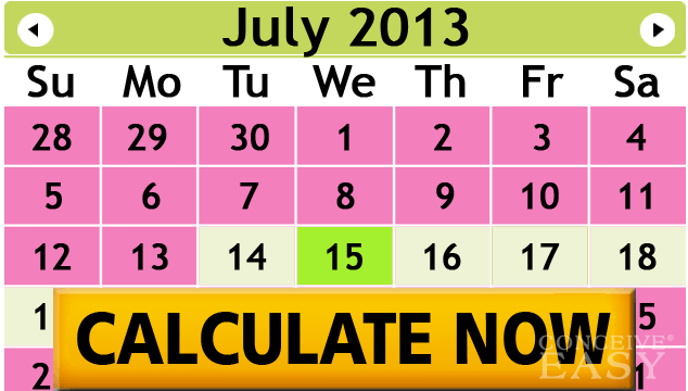 Ovulation Calendar 3 Months