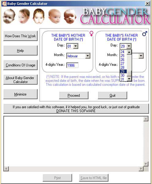 Ovulation Calendar Calculator Gender Predictor