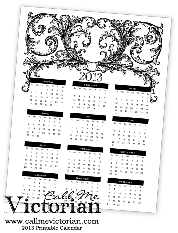 Pocket Calendar 2013 Printable