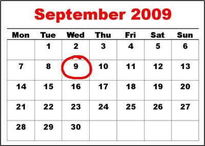 September Calendar 2009