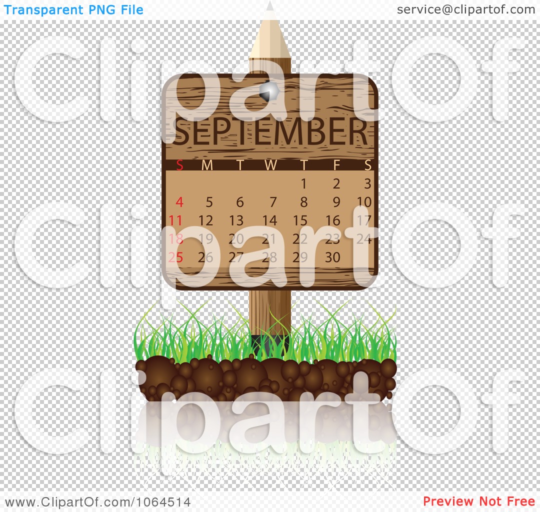 September Calendar Clipart