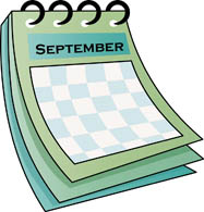 September Calendar Clipart