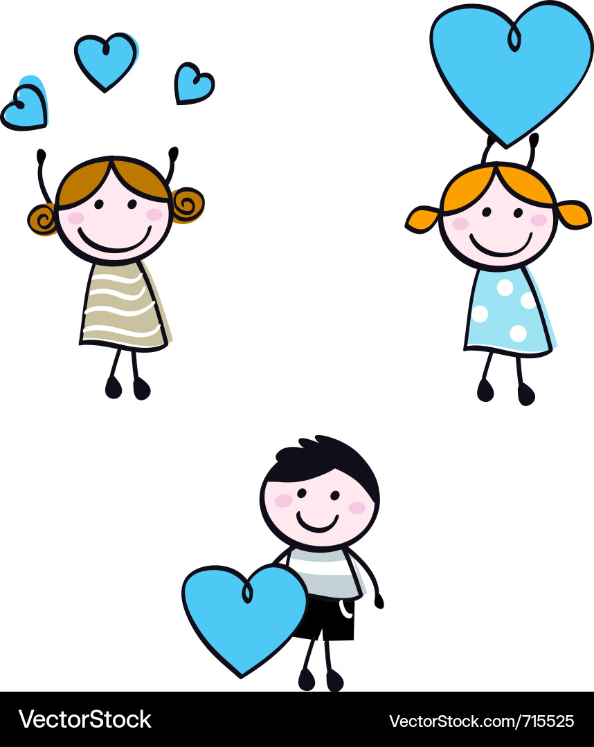 Stick Figure Children Clip Art Free