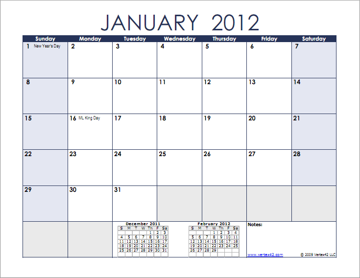 Work Week Calendar 2013 Excel