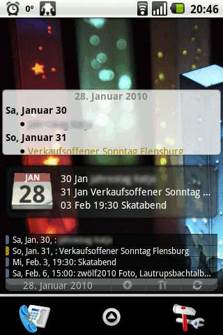 Android Agenda Widget