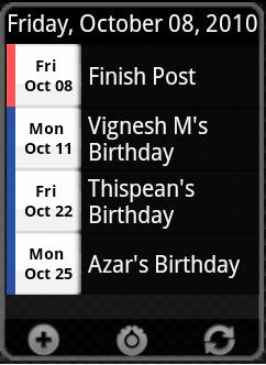 Android Agenda Widget Change Calendar Color