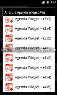 Android Agenda Widget Plus