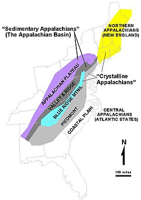 Appalachian Region Topography