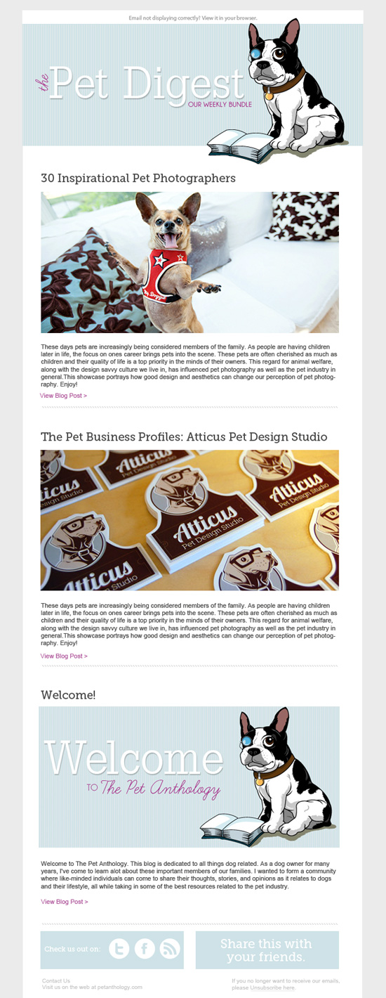 Best Email Newsletter Design 2012