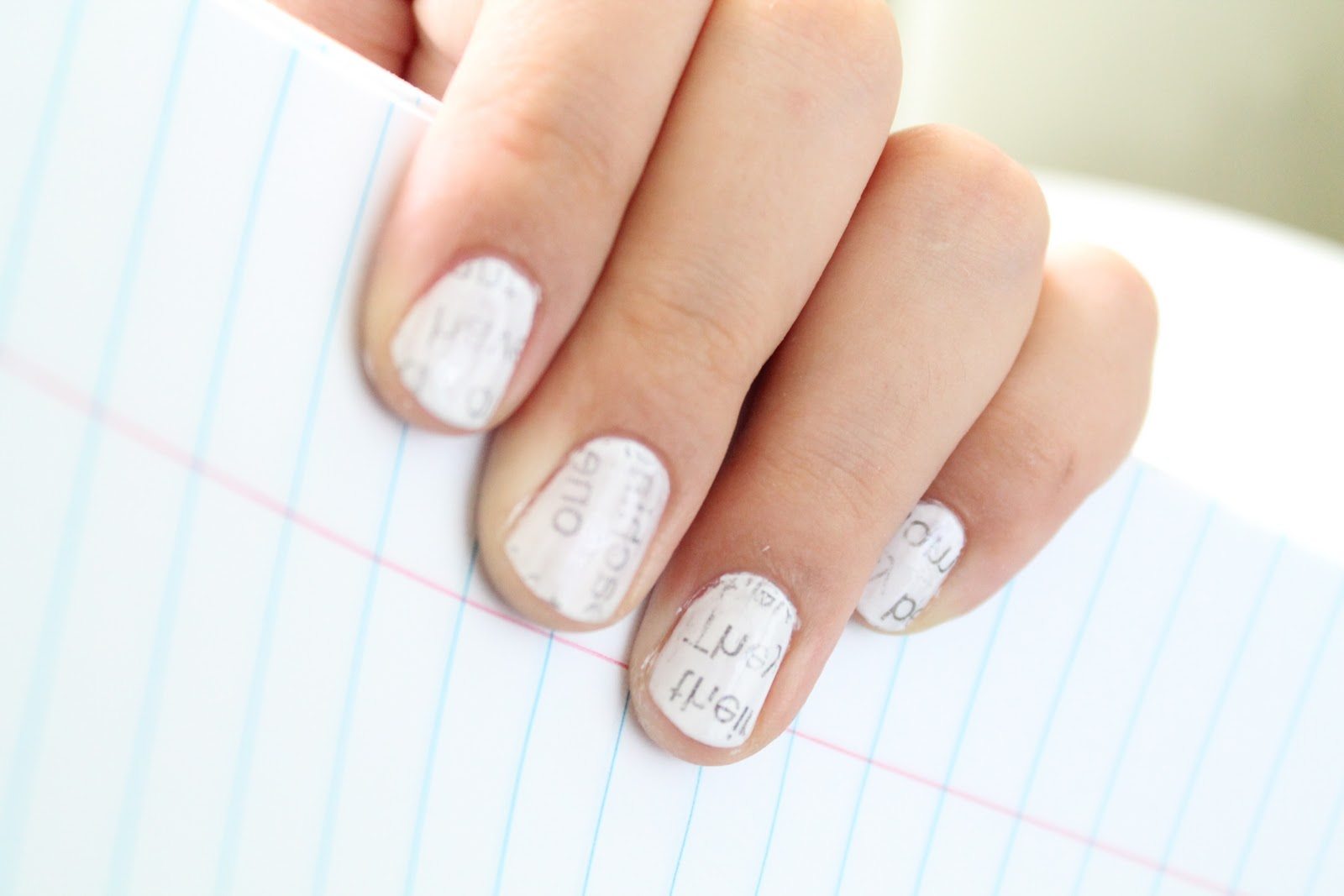 Can You Do Newspaper Nails Without Alcohol