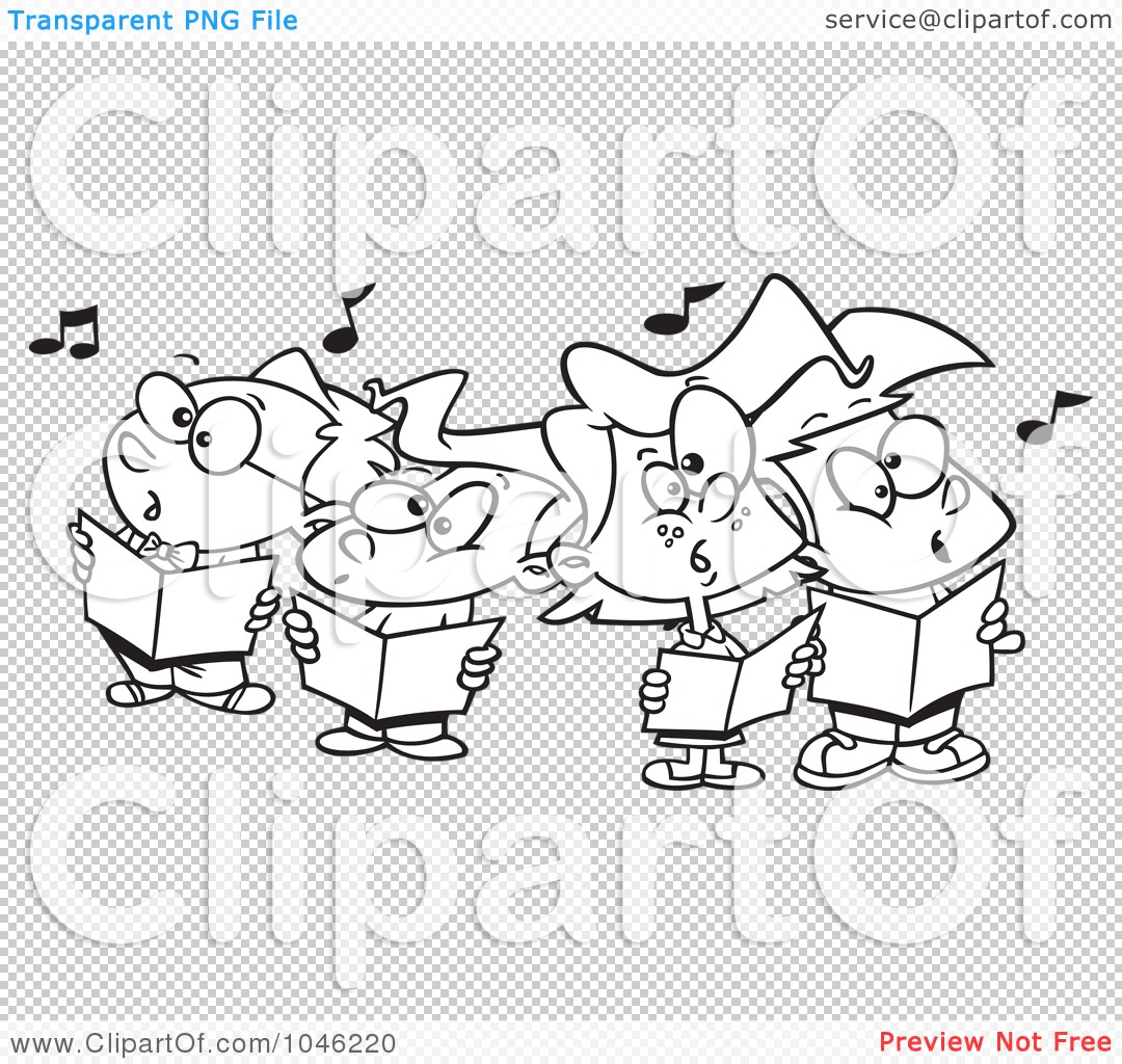 Children Clip Art Black And White