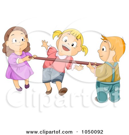 Children Playing Games Clip Art