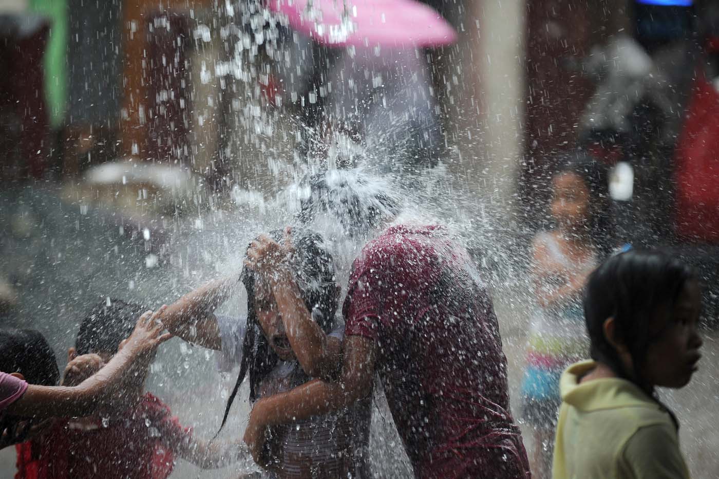 Children Playing In Rain Images