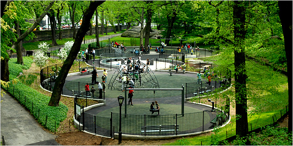 Children Playing Outside In The Park