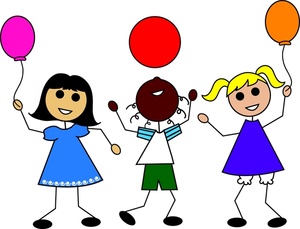 Children Playing Together Clipart