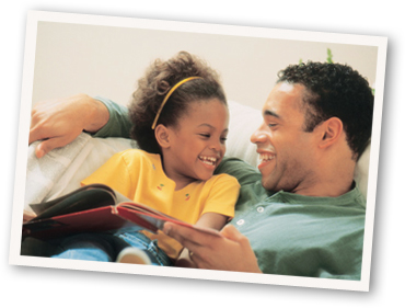 Children Reading With Parents