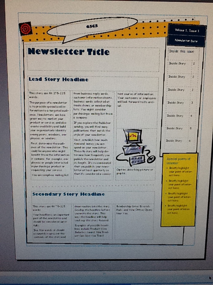 Classroom Newsletter Examples