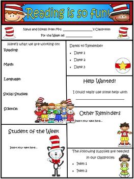 Classroom Newsletter Templates Free Download