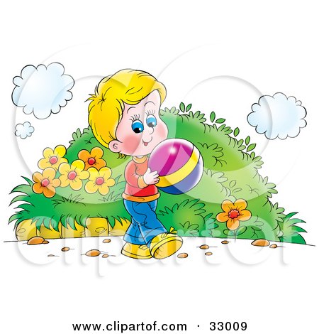 Clipart Children Playing Outside