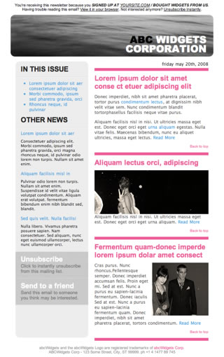 Corporate Newsletter Templates Free Download