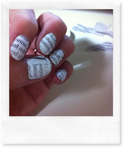 Do Newspaper Nails Without Alcohol