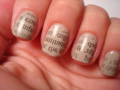 Do Newspaper Nails Without Alcohol