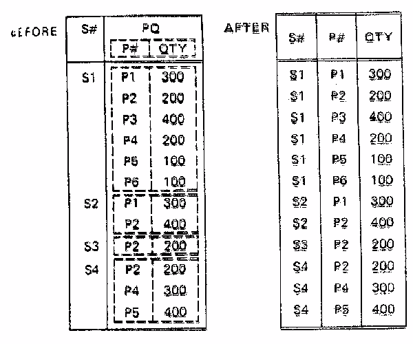 First Normal Form Database