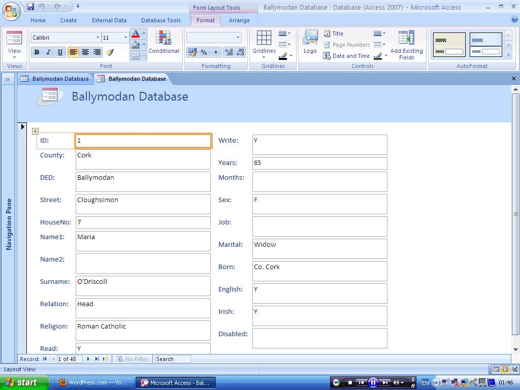 Form Database