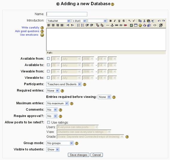 Form Database