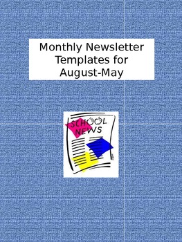 Free Monthly Newsletter Templates For Teachers