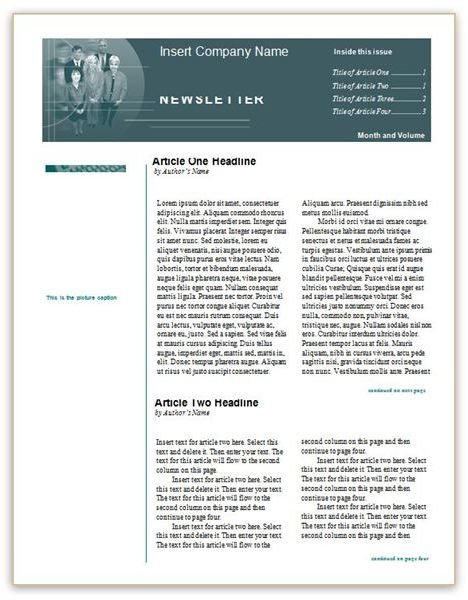 Free Newsletter Templates For Word