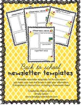 Free School Newsletter Templates For Teachers