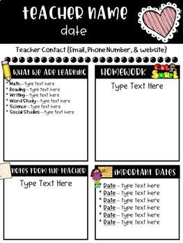 Free School Newsletter Templates For Teachers