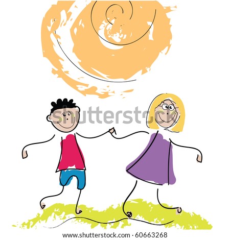 Happy Children Clip Art Free