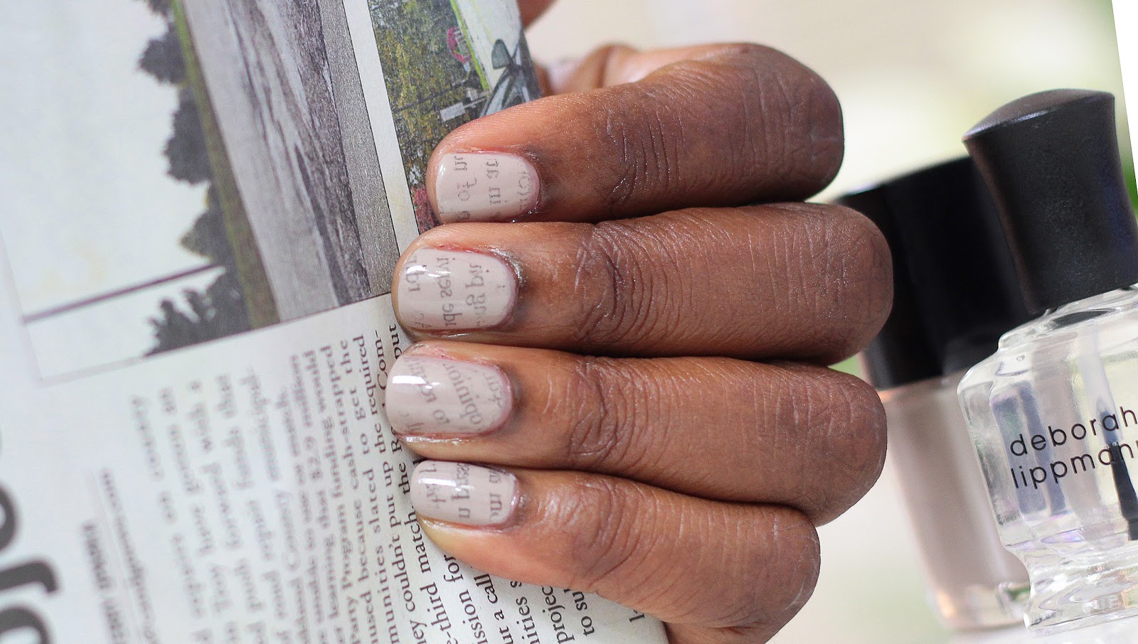 How To Do Newspaper Nails Using Water