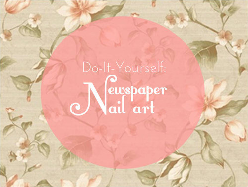 How To Do Newspaper Nails Using Water