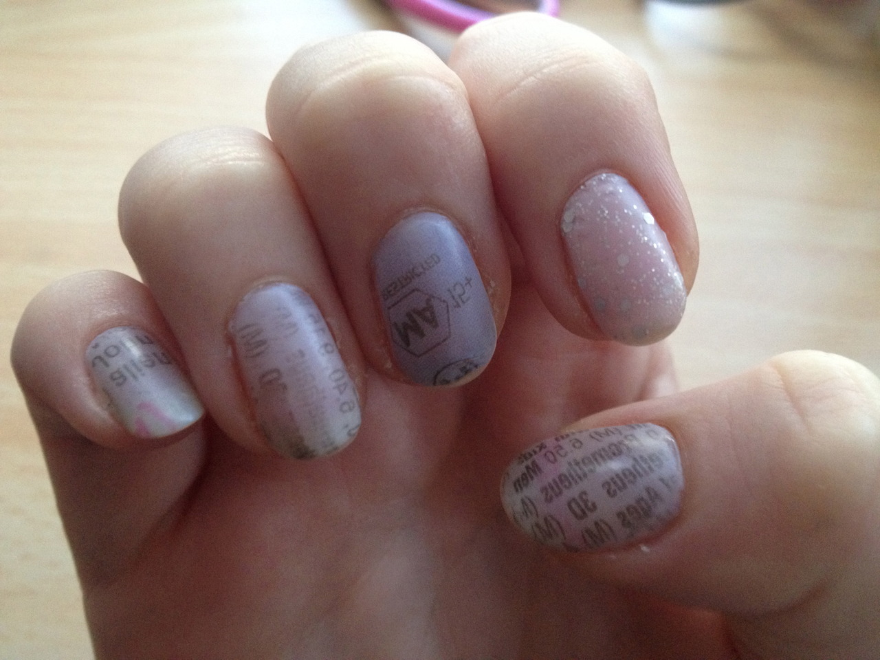 How To Do Newspaper Nails With Almond Extract