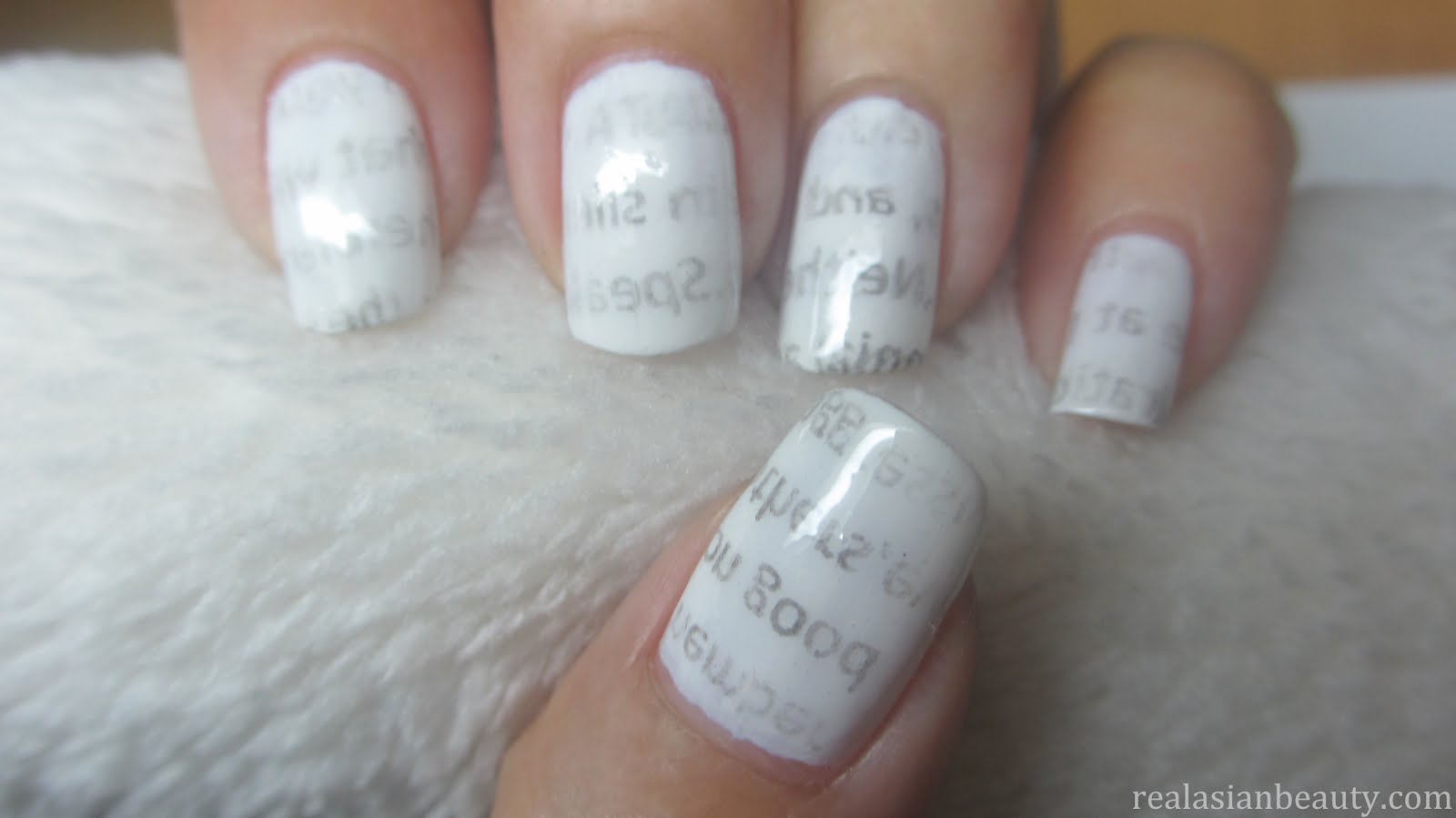 How To Do Newspaper Nails With Printer Paper