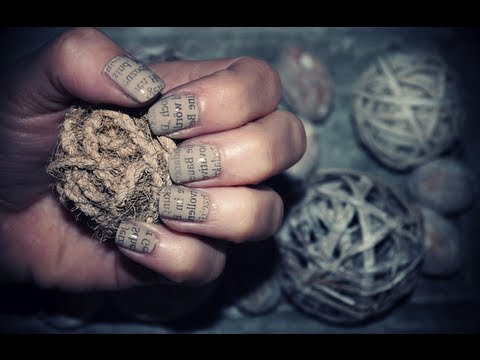 How To Do Newspaper Nails With Printer Paper