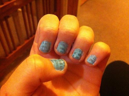 How To Do Newspaper Nails With Vodka